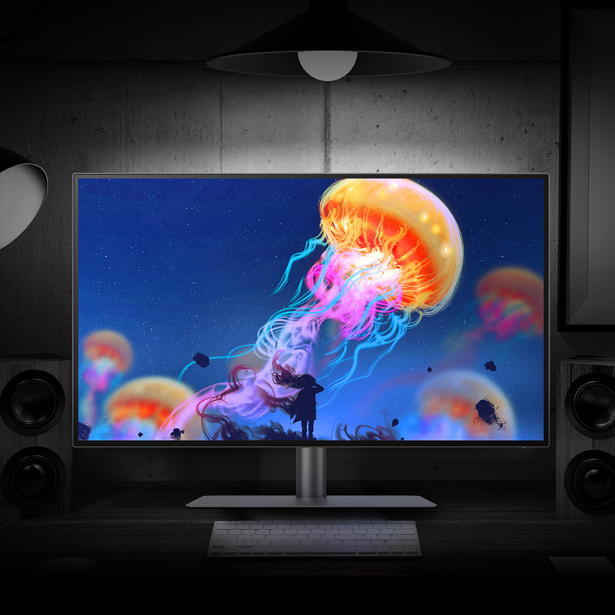 BenQ DesignVue Darkroom Mode adjusts image brightness and contrast for work in dark environments.